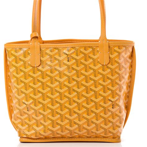 goyard mini anjou yellow|goyard anjou mini price euro.